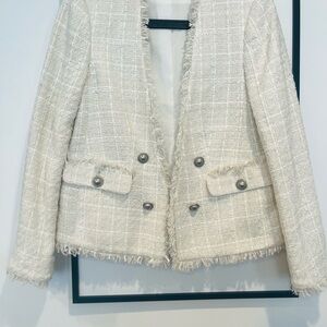 Elegant Cream Tweed Jacket